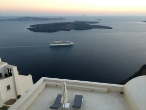 santorini alloggio con vista caldera