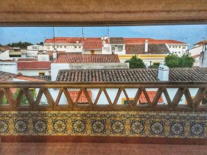 vista sui tetti di évora, portogallo