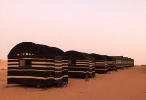 alba rosa nel deserto