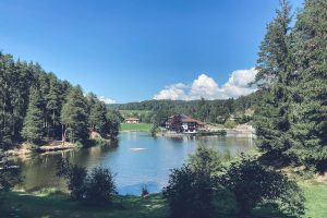 laghetto privato di montagna